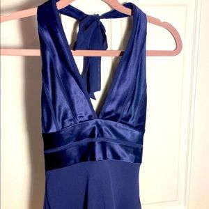 BCBG Maxazria 100% Silk Halter Top Blouse XS